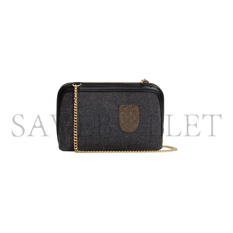 Ce1i*e CLUTCH ON CHAIN CUIR TRIOMPHE (16.5*11*8cm)